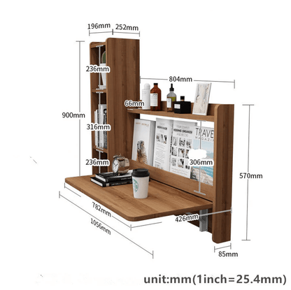 Meuble Pliables avec étagères (Blanc)