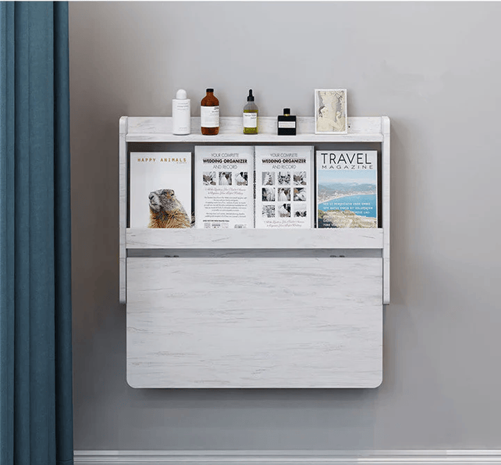 Meuble Pliables avec étagères (Blanc)