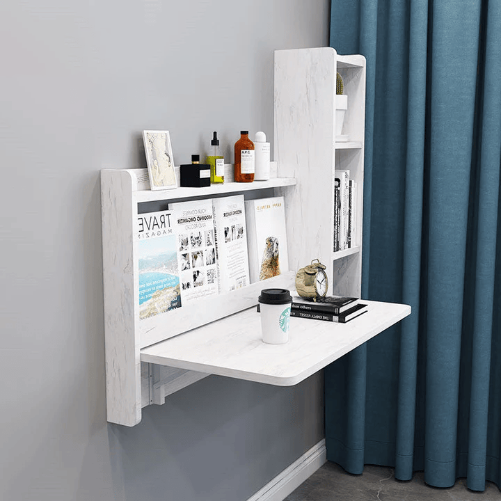 Meuble Pliables avec étagères (Blanc)